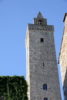 San Gimignano is the city of beautiful towers, landmark of Tuscany, Italy