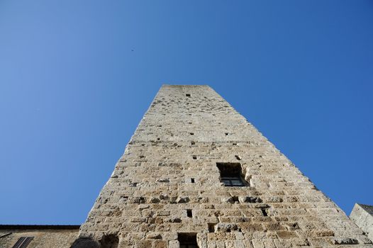 San Gimignano is the city of beautiful towers, landmark of Tuscany, Italy