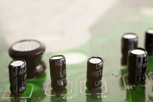 close up of electronics