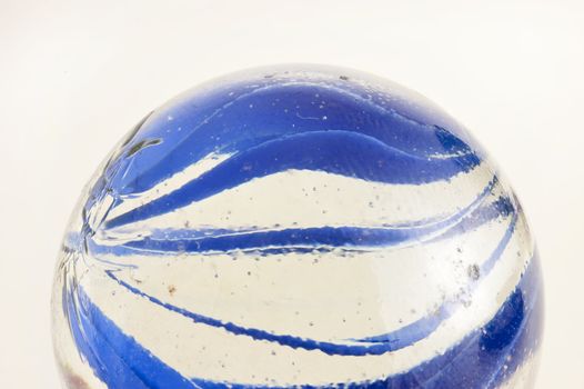 close up of a glass marble