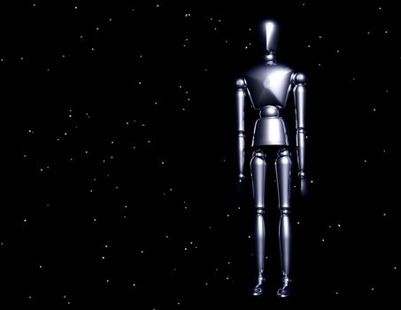 digital rendering of a lay figure
