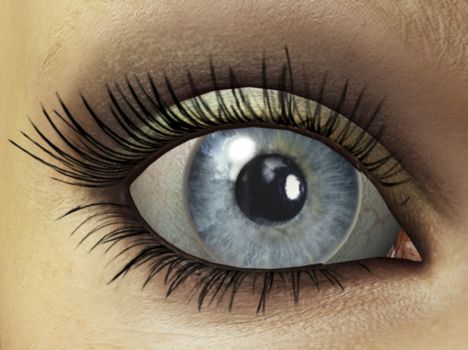 digital rendering of an eye