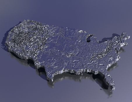 digital rendering of the usa