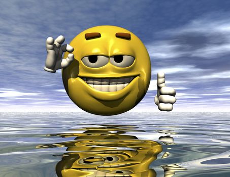 digital rendering of an emoticon
