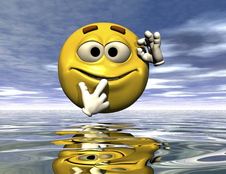 digital rendering of an emoticon