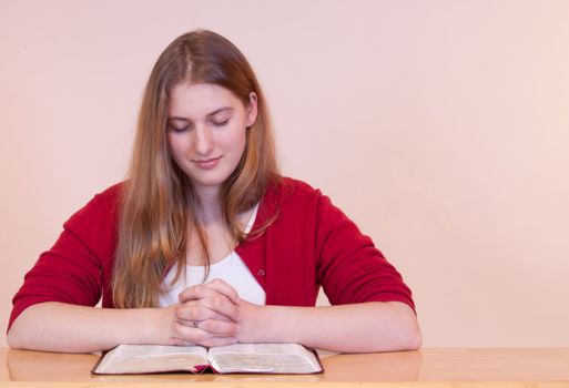 woman praying