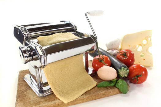 a pasta machine homemade pasta dough