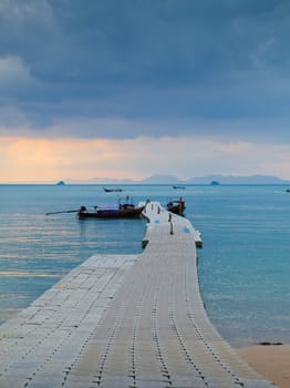 boat on the sea in Southern of Thailand