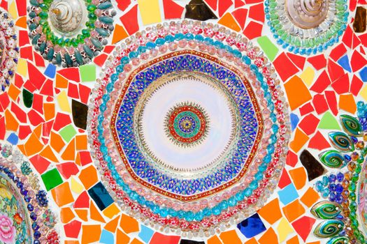Colorful Ceramic wall as Background