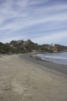 Very nice large homes looking over a beach in Mexico