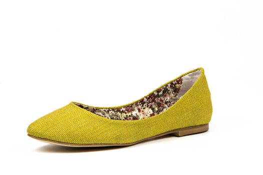 mustard yellow  babette women shoe made of canvas