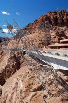 Hoover Dam built on Lake Mead Las Vegas Nevada USA