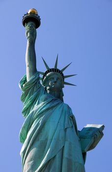 Statue of Liberty a popular tourist attraction in in New York City USA