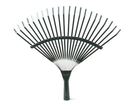 Rake isolated on white background