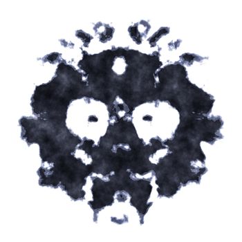 An image of a Rorschach inkblot test