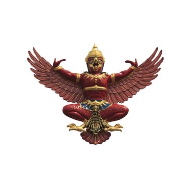 Garuda Phraya isolated on white a background.