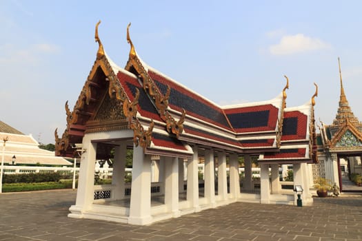 Pavilion for relaxing in the Wat Phra Kaew.