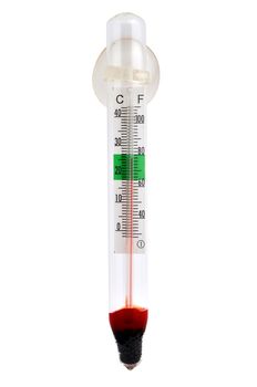 thermometer on a white background