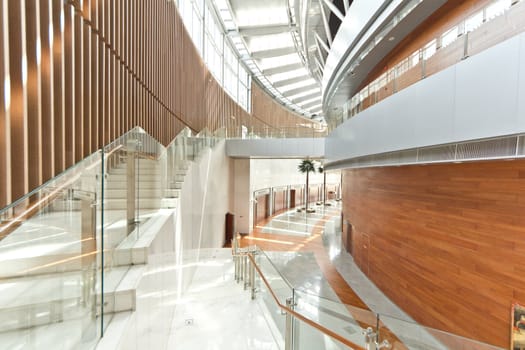 Interior of the newly constructed African Union Hall in Addis Ababa, Ethiopia