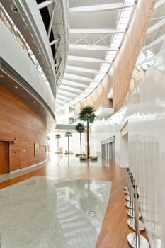 Interior of the newly constructed African Union Hall in Addis Ababa, Ethiopia