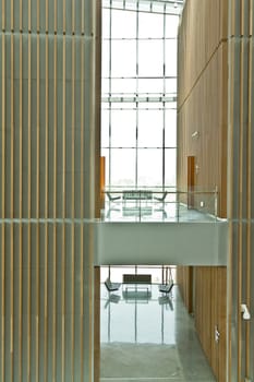 Resting areas found scattered inside of the newly constructed African Union Hall in Addis Ababa, Ethiopia