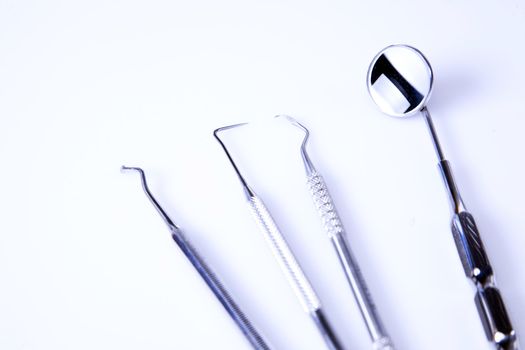 Dental equipment, teeth care and control, studio shots