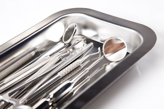 Dental equipment, teeth care and control, studio shots