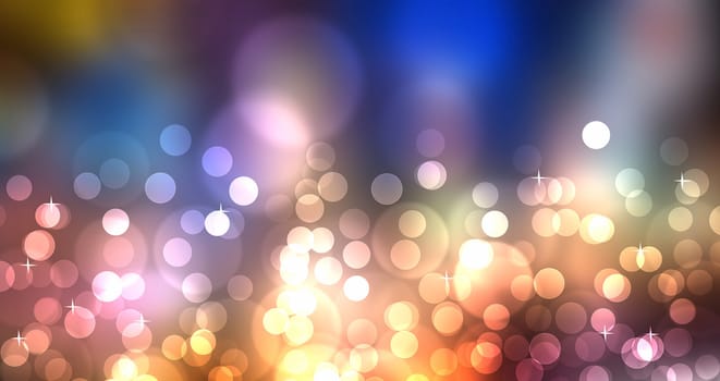colorful flow like abstract image with bokeh