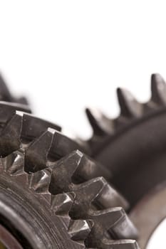 Gears closeup isolated