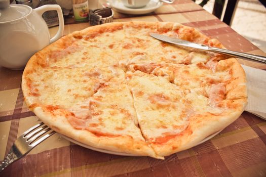 A hot tasty italian pizza