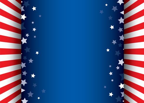 Background with stars decorative frame