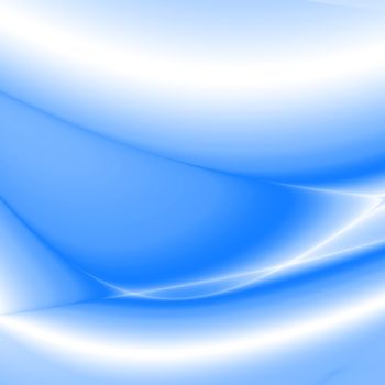 abstract waves, overflowing the tints of blue color on a white background