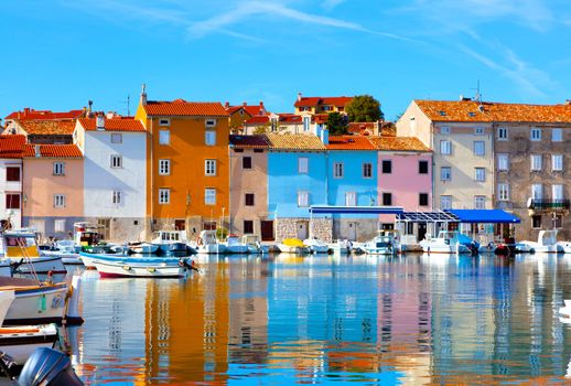 old Istrian town in Novigrad, Croatia.
