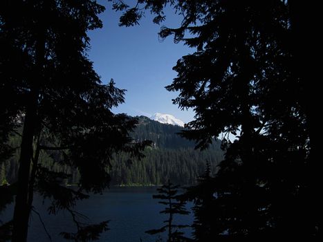 A photograph of mountain scenery.