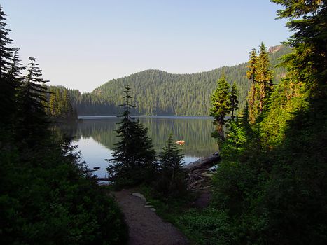 A photograph of mountain scenery.