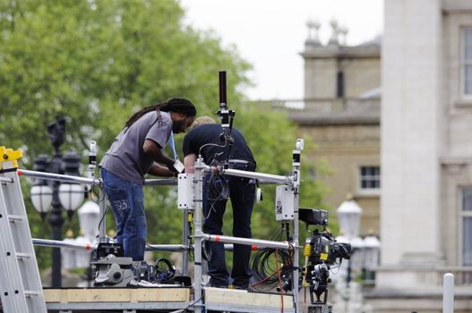 Preparation and decoration for the Queen's Diamond Jubilee