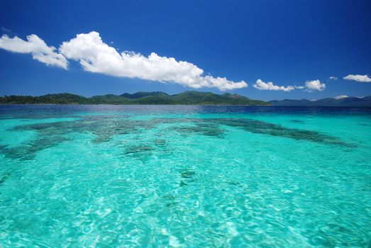 a clear seawater from andaman, thailand