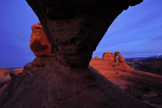 sandstone formation called delicate arch in utah