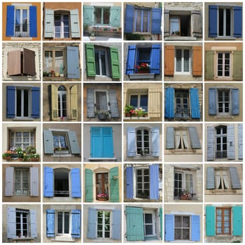 XL-collage made from 36 different high resolution windows of the Provence images