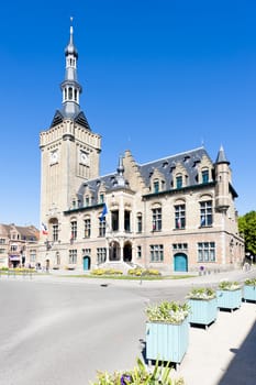 town hall of Bailleul, Nord-Pas-de-Calais, France