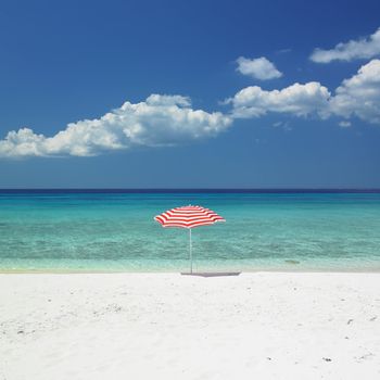 sunshade, Maria la Gorda Beach, Pinar del Rio Province, Cuba