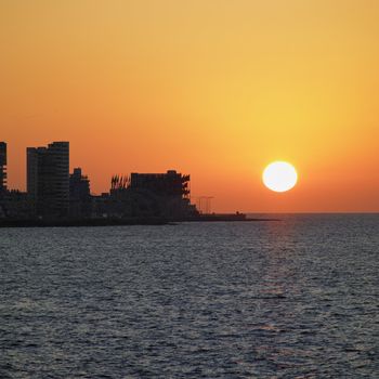 sunset in Havana, Cuba