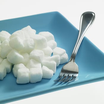 plate with sugar