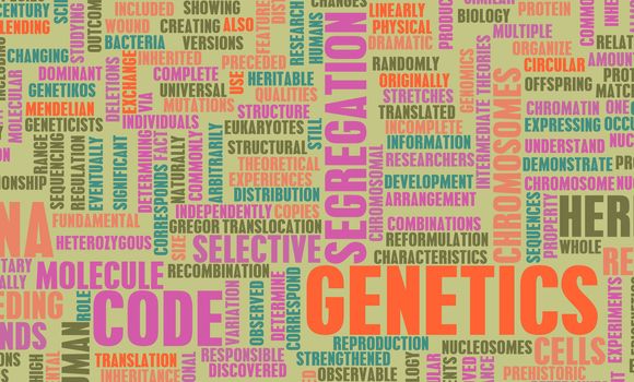 Genetics and the Genetic Code Science Concept