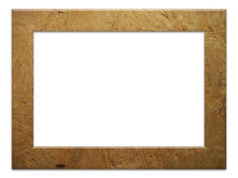 Illustrated frame made of chipboard