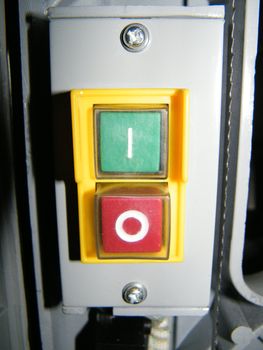 close up photo of start and stop buttons