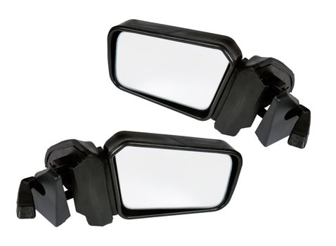 �ar mirrors isolated on a white background with clipping path. Collage