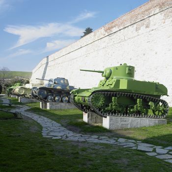 military technique, fortress Kalemegdan, Belgrade, Serbia