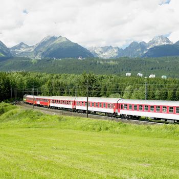 train in Vysoke Tatry, Slovakia