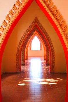 Way to the heaven in Thai temple